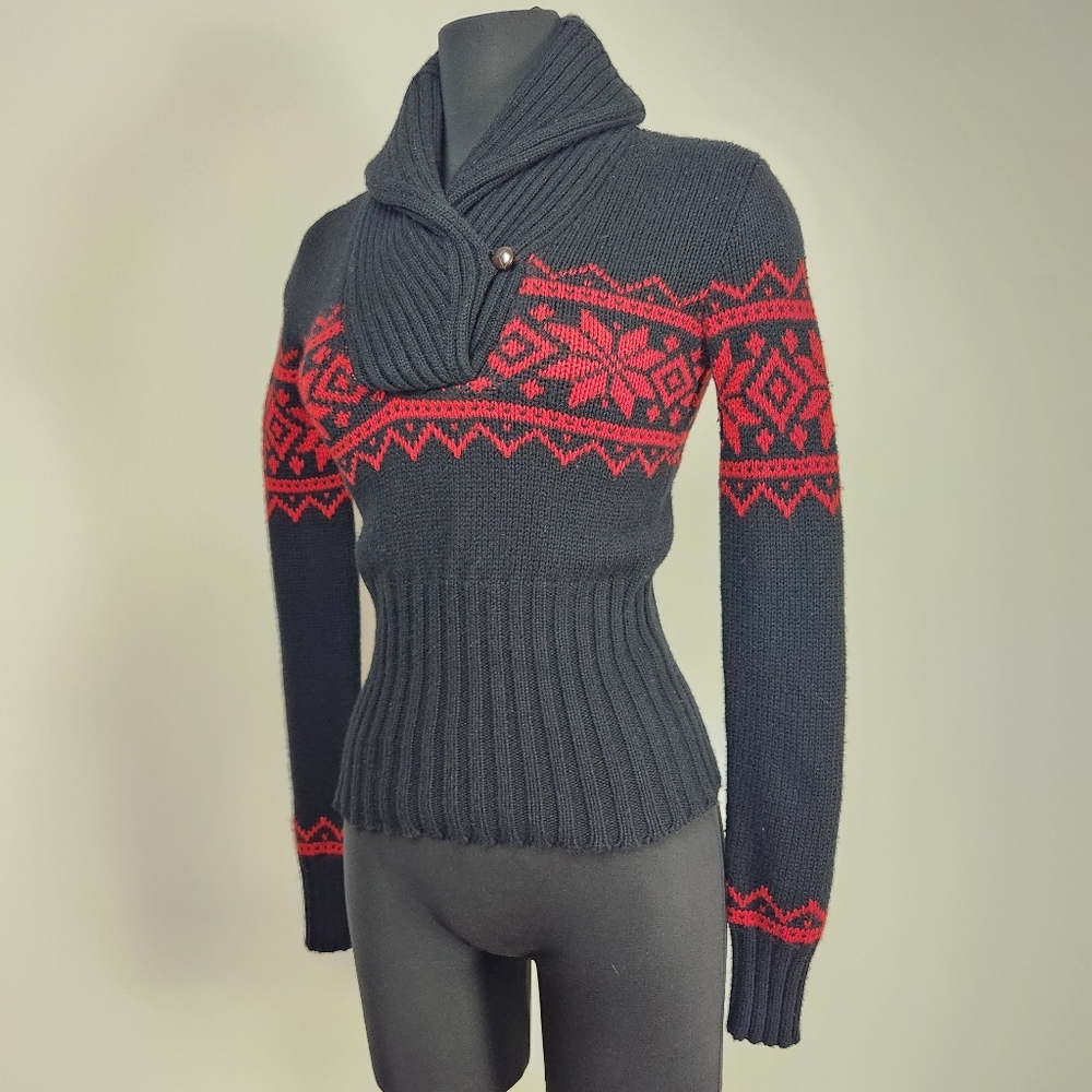 RALPH LAUREN cashmere blend Fair Isle sweater